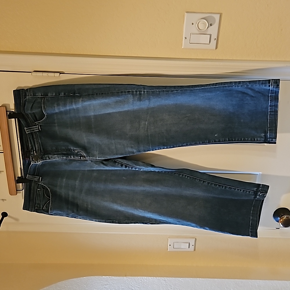 Land Bryant Cropped Medium Blue Jeans Size 20